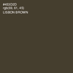 #453D2D - Lisbon Brown Color Image